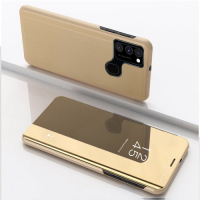 Capa Espelhada Clear View para Samsung M21s Dourado