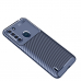 Capa Motorola One Fusion TPU Fibra de Carbono Azul