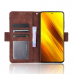 Capa de Couro para Xiaomi Poco X3 NFC Marrom