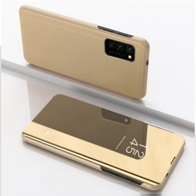 Capinha para celular Flip Espelhada para Samsung Galaxy S20 FE Dourado
