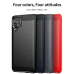 Capa Celular Samsung M62 TPU Fibra de Carbono Vermelho