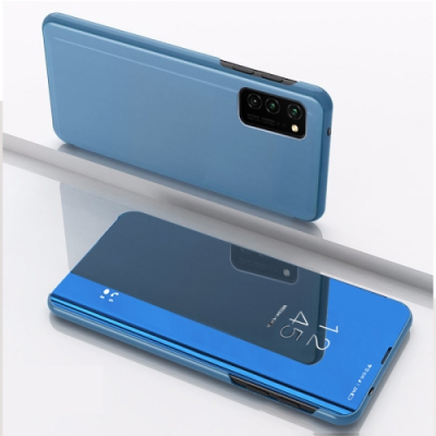 Capa Samsung A72 Flip Espelhado Azul
