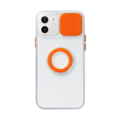 Capa com Protetor de Câmera para iPhone 13 Pro Max Laranja