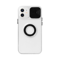 Capa Transparente iPhone 13 com Protetor de Câmera Preto