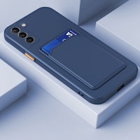 Capa Galaxy S21 FE - TPU com Porta Cartão Azul
