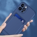 Capa Iphone 14 PRO MAX - TPU Porta Cartão Azul