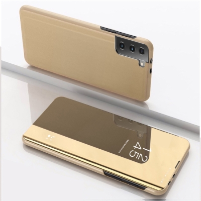 Capa Galaxy S23+ Plus - Flip Espelhado Dourado