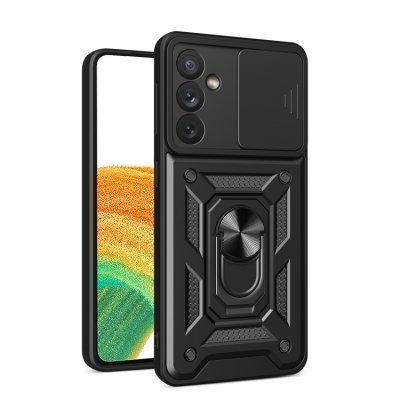 Capa Galaxy A34 - Protetor de Câmera e Suporte Preto