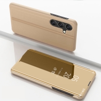 Capa Samsung A35 - Flip Espelhado Dourado