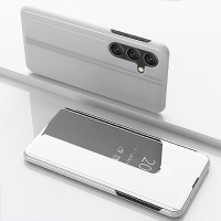 Capa Galaxy A55 5G - Flip Espelhado Prata