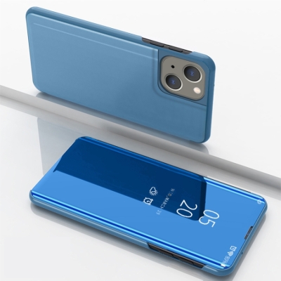 Capa iPhone 15 - Flip Espelhado Azul