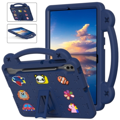 Capa Galaxy Tab S9 FE+ - EVA Infantil Azul Escuro