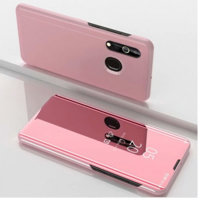 Capa Samsung A20s Flip Espelhado Rosa