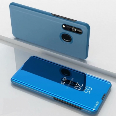 Capa Samsung A20s Flip Espelhado Azul