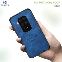 Capa Motorola One Zoom - Vintage Azul