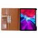 Capa iPad Pro 12.9 2020 Couro e Espaço Caneta Preto