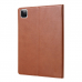 Capa iPad Pro 12.9 2020 Couro e Espaço Caneta Marrom