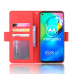 Capa Motorola Moto G8 Power Couro com Porta Cartão Vermelho