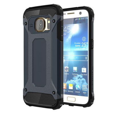Capa Galaxy S7 de TPU e Plástico Armor Series (Azul Escuro)
