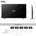 Smart TV TCL 75 Polegadas QLED 4K P8L WiFi Bluetooth Google TV HDR10+ 144 Hz VRR 75P8L