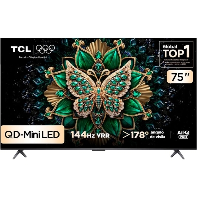 Smart TV TCL 75 Polegadas QLED Mini LED 4K 75C6K